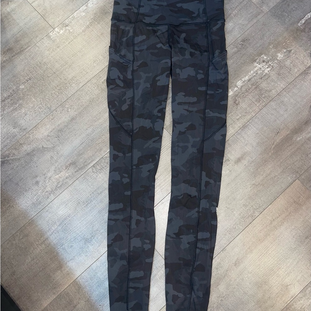 lululemon athletica Black Camo Leggings